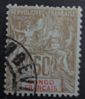 CONGO Fr. N°45 Oblit. TBCOTE 17 EUROS VOIR SCANS - Used Stamps