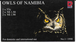 Namibia Owl Booklet Mnh ** 1998 - Namibia (1990- ...)