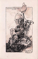 Illustrateur Signé Lardez (? ) Dedicace A Maitre Pauwals - Le 24/06/39 - Un Amateur De Petits Points...de Vue - Autres & Non Classés