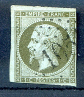 060524 FRANCE EMPIRE N° 11 Oblitéré GC  Coté 100€   Marges Courtes - 1853-1860 Napoleon III