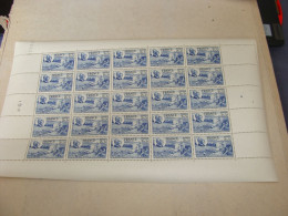 N° 607 En Feuille  De  25 Timbres Entières Neuves - Full Sheets