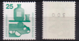 Bund 697 A Rollenanfang Schwarze Nr. 300 Unfallverhütung 25 Pf Postfrisch - Rollenmarken