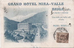 06- BRIGA - ( La BRIGUE ) Grand Hotel " MIRA-VALLE- " M Beghelli  - - Ed Italienne   CPA - Sonstige & Ohne Zuordnung