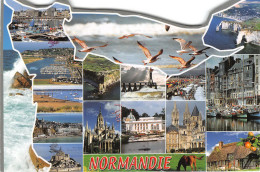 Carte De La Normandie Calvados (14)Eure (27)Manche (50)Orne (61)Seine-Maritime (76)  (Scan R/V) N°   17   \QQ1110Ter - Barfleur