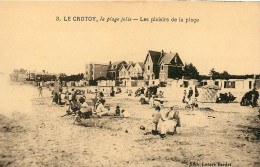 LE CROTOY  La Plage Jolie Les Plaisirs De La Plage   (scan Recto-verso) QQ 1141 - Le Crotoy