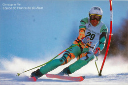 SKI  Christophe  PLE équipe De France De Ski Alpin  (scan Recto-verso) QQ 1140 - Autres & Non Classés