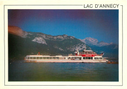 74 - Annecy - Le Lac Avec Le Bateau La Libellule - Ecrite En 1990  (scan Recto-verso) QQ 1133 - Annecy