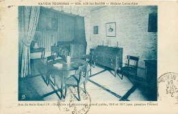 73  AIX LES BAINS Chambre De La Maison Lamartine  (scan Recto-verso) QQ 1129 - Aix Les Bains