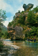 48 GORGES DU TARN Les Gorges De La Jonte Le Champignon Géant Promenade En Barque  (scan Recto-verso) QQ 1123 - Other & Unclassified