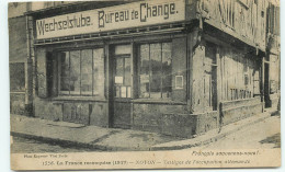 NOYON - Bureau De Change Pendant L' Occupation Allmande ( Septembre 1917 )   (scan Recto-verso) QQ 1174 - Noyon