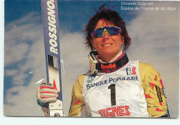 SKI Christelle  Guignard équipe De France 1992 (scan Recto-verso) QQ 1175 - Sports D'hiver
