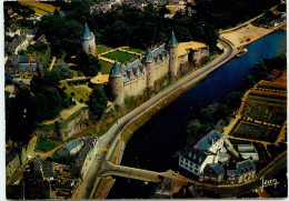 JOSSELIN  Vue Générale Aerienne Du Village Et Du Chateau  (scan Recto-verso) QQ 1169 - Josselin