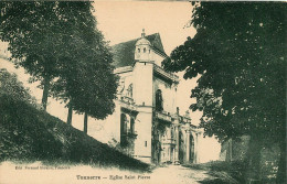 TONNERRE  Façade De L' EGLISE SAINT - PIERRE    Carte Vierge  (scan Recto-verso) QQ 1158 - Tonnerre