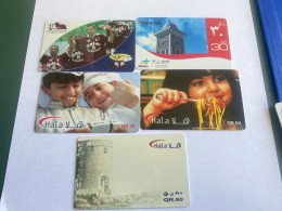 - 3  - Qatar 5 Different Phonecards - Qatar