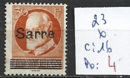 SARRE 23 * Côte 16 € - Unused Stamps