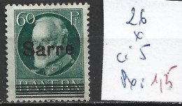 SARRE 26 * Côte 5 € - Nuovi