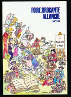CPSM / CPM 10.5 X 15 Cantal ALLANCHE Foire à La Brocante 1er Week-end D'août Illustrateur Briderne1985 (?) - Allanche