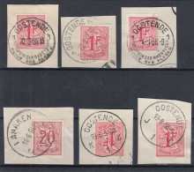 Belge Non Classés CHIFFRES OOSTENDE LANAKEN - Used Stamps