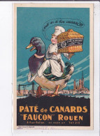 PUBLICITE : Paté De Canards "Faucon" à Rouen - Très Bon état - Publicité