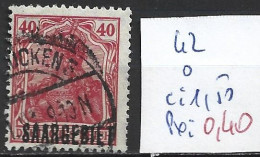 SARRE 42 Oblitéré Côte 1.50 € - Used Stamps