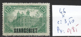SARRE 46 * Côte 3.50 € - Unused Stamps