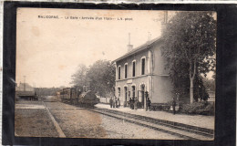 MALICORNE (72) La Gare - Arrivée D'un Train - Malícorne Sur Sarthe