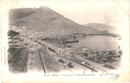 CPA Carte Postale Algérie  Oran Le Port  Et Djebel Mourdjadjo   1902 VM80594 - Oran