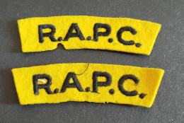 Royal Army Pay Corps (RAPC) Titre D'épaule  WW2 - 1939-45