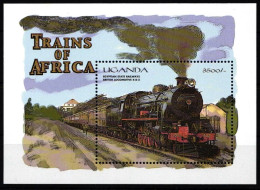 Uganda Block 326 Postfrisch #KP933 - Eisenbahnen