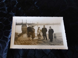 P-472, Photo , Le Pont Suspendu D'Ancenis Prise De La Berge De La Loire , 1937 - Lugares