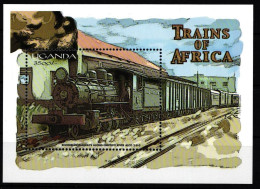 Uganda Block 328 Postfrisch #KP934 - Trains