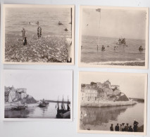 Saint-Valéry-en-Caux Le Port Plage Lot De 4 Photographies - Orte