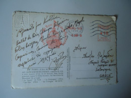 FRANCE    POSTCARDS 1956  MONUMENTS POSTMARK MACHINE     MORE  PURHASES 10%  DISSCOUNT - Andere & Zonder Classificatie