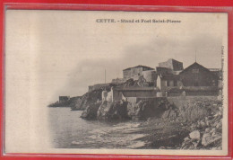 Carte Postale 34. Sète ( Cette ) Stand Et Fort Saint-Pierre Très Beau Plan - Sete (Cette)