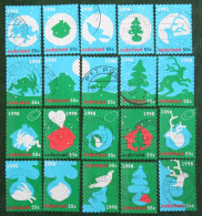 Kerst Christmas XMAS Weihnachten NOEL NVPH 1788-1807 (Mi 1683-1702) 1998 Gestempeld / USED NEDERLAND / NIEDERLANDE - Gebraucht