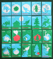 Kerst Christmas XMAS Weihnachten NOEL NVPH 1788-1807 (Mi 1683-1702) 1998 Gestempeld / USED NEDERLAND / NIEDERLANDE - Usati