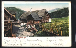 AK Fladnitz An Der Teichalm, Hochlantsch, Landhaus Mit Bauerndamen  - Autres & Non Classés