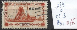 SARRE 139 Oblitéré Côte 3 € - Usados