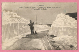 CHA063  CPA Route De MENDE  (Lozère) à La Bastide - Un Comble De Neige ----> La  Forge Le Tholy (88) Coopérative L'Espér - Otros & Sin Clasificación