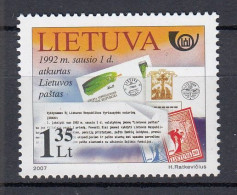 LITHUANIA 2007 Post Stamps On Stamps MNH(**) Mi 951 #Lt945 - Lithuania