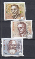 LITHUANIA 2008 Famous People MNH(**) Mi 960-962 #Lt946 - Lithuania