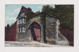 ENGLAND - Guildford Castle Old Gateway Unused Vintage Postcard - Surrey