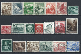 Allemagne Empire Lot 20 Tp Obl (FU) Année 1938/40 - Sujets Divers - Oblitérés