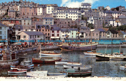 R073334 Brixham Harbour And The Golden Hind. Valentine. Valuxe. 1967 - World