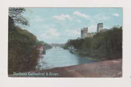 ENGLAND - Durham Cathedral And River Unused Vintage Postcard - Durham City