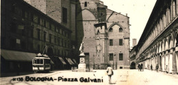 Piazza Galvani, Vintage Tram 1920s Unused Photo Postcard. Publisher Face Bologna - Bologna