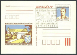 Hungary 1979, Olympic Games, Rudolf Bauer, Stationery Card With Spec Postmark - Autres & Non Classés