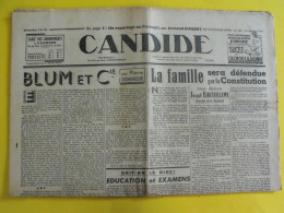 Journal Candide Du 10 Décembre 1941. Collaboration Antisémite Blum Sennep Daudet Tharaud Barthelemy Dominique - Altri & Non Classificati