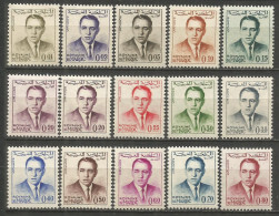 MARRUECOS YVERT NUM. 435/444 ** SERIE COMPLETA SIN FIJASELLOS - Morocco (1956-...)