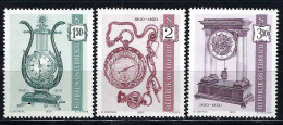 ÖSTERREICH Komplettsatz ANK-Nr. 1374 - 1376 Alte Uhren Postfrisch - Siehe Bild - Unused Stamps